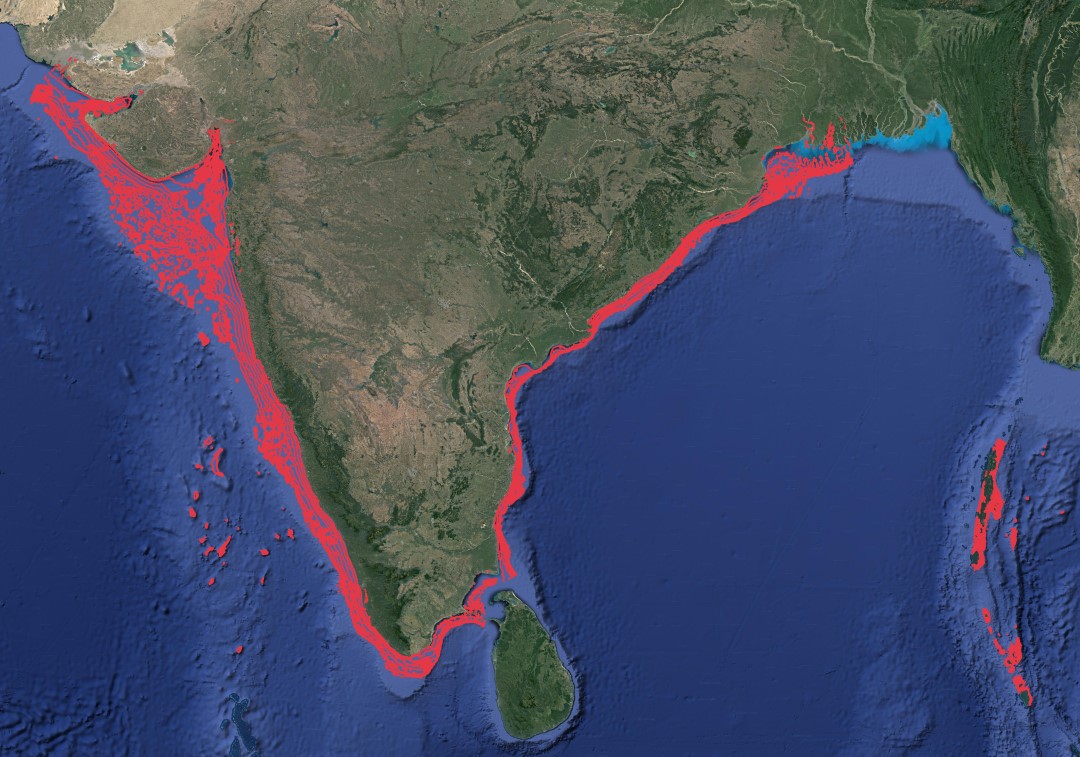 Region map for Spadenose Shark